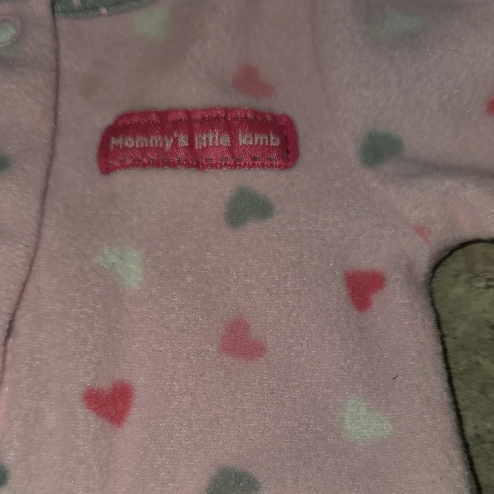 (J59) Carter's Pink Heart and Sheep Sz Preemie